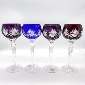 Ajka Crystal “Caroline” Wine Goblets – Set of 4 – Fifth Avenue Crystal